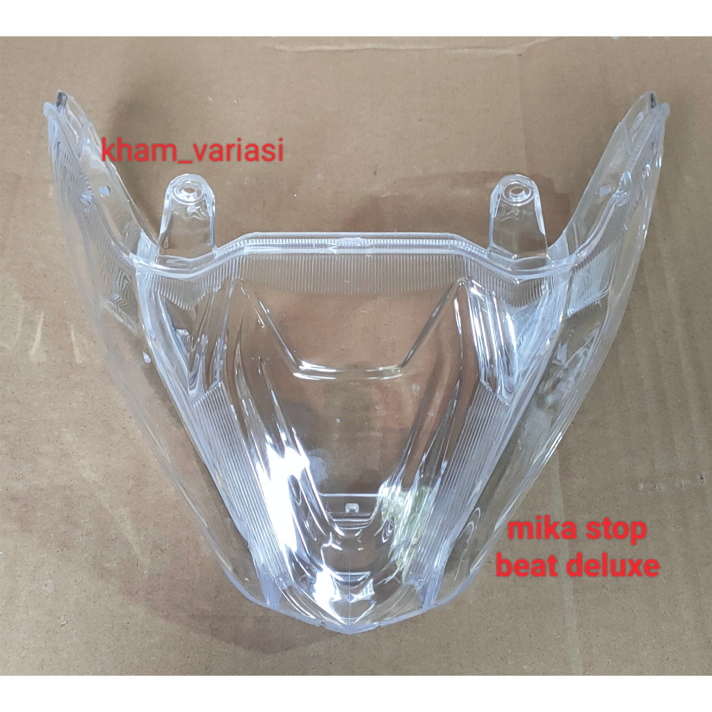mika lampu stop belakang beat deluxe mika bening merek zoro / mika stop + sen belakang beat deluxe