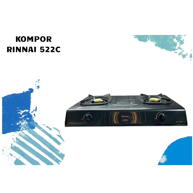 KOMPOR GAS RINNAI 2 TUNGKU TYPE 522 C