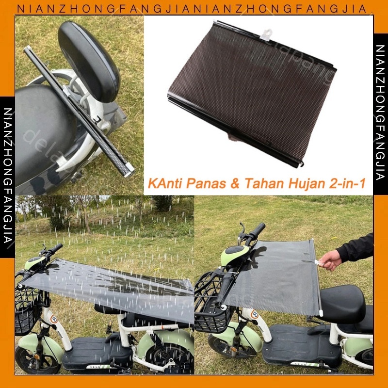Kerai Sepeda Motor /Sun Shade Motor /Payung Motor Anti Panas /Kerai Kanopi Kerai Hujan Mobil Listrik
