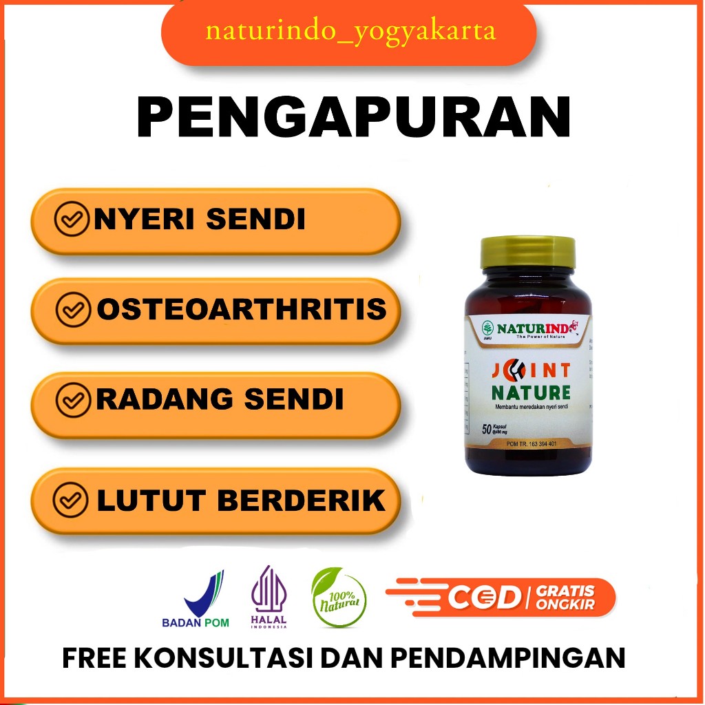 Obat Nyeri Sendi Pengapuran Tulang Lutut Radang Sendi Nyeri Tulang Joint Nature Naturindo