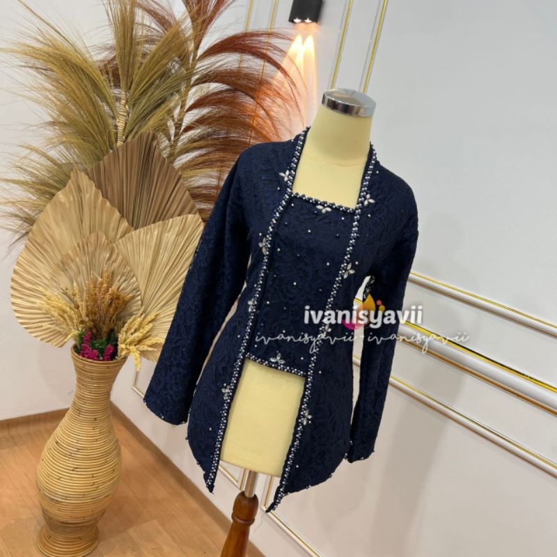 (HS-Kby) KEBAYA LISA +Furing | Kebaya Brokat / Kebaya Modern +Furing / Kebaya Wisuda / Kebaya Lamara