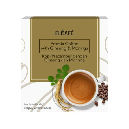 

ELCAFE COFFEE WITH GINGSENG & MORINGA ORIGINAL