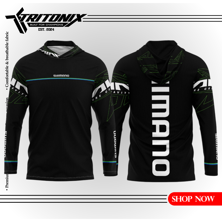 TRITONIX Jersey Mancing Baju mancing baju mancing lengan panjang jersey pancing custom Jersey Custom