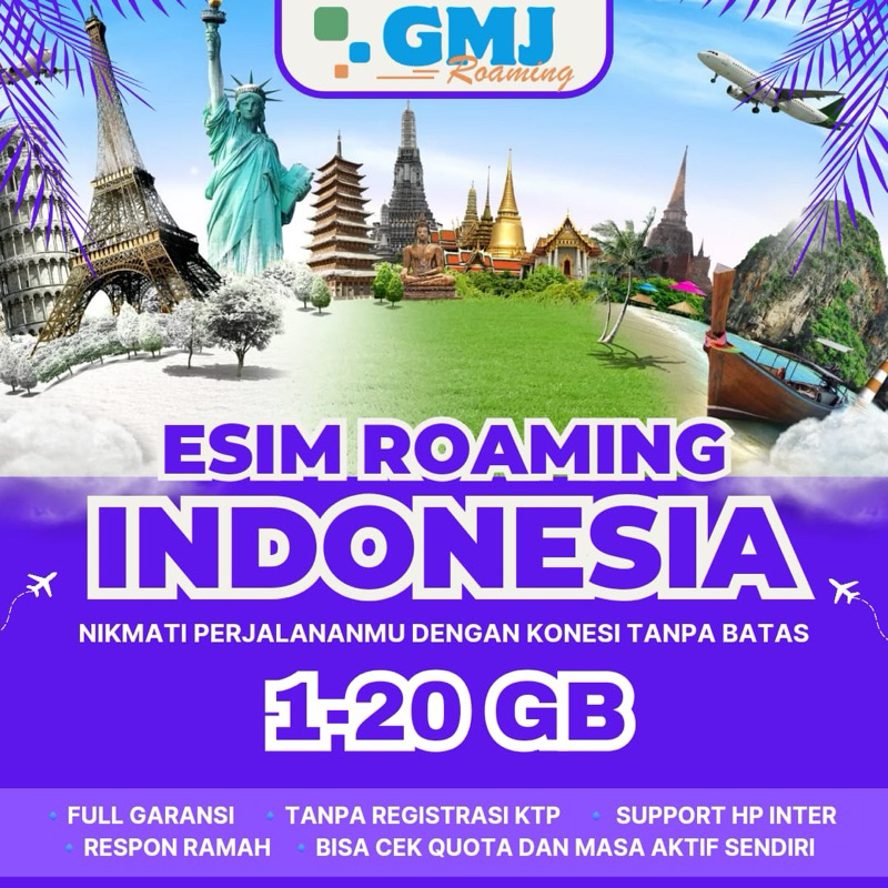 GMJ Telkomsel Esim Roaming