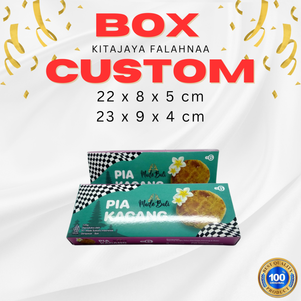 

(FREE DESAIN) CUSTOM BOX PIE SUSU