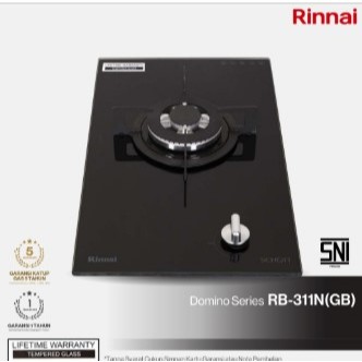 Rinnai Kompor Gas Tanam Kaca 1 Tungku Rinai RB 311 NGB RB-311 NGB OURSHOPNOW