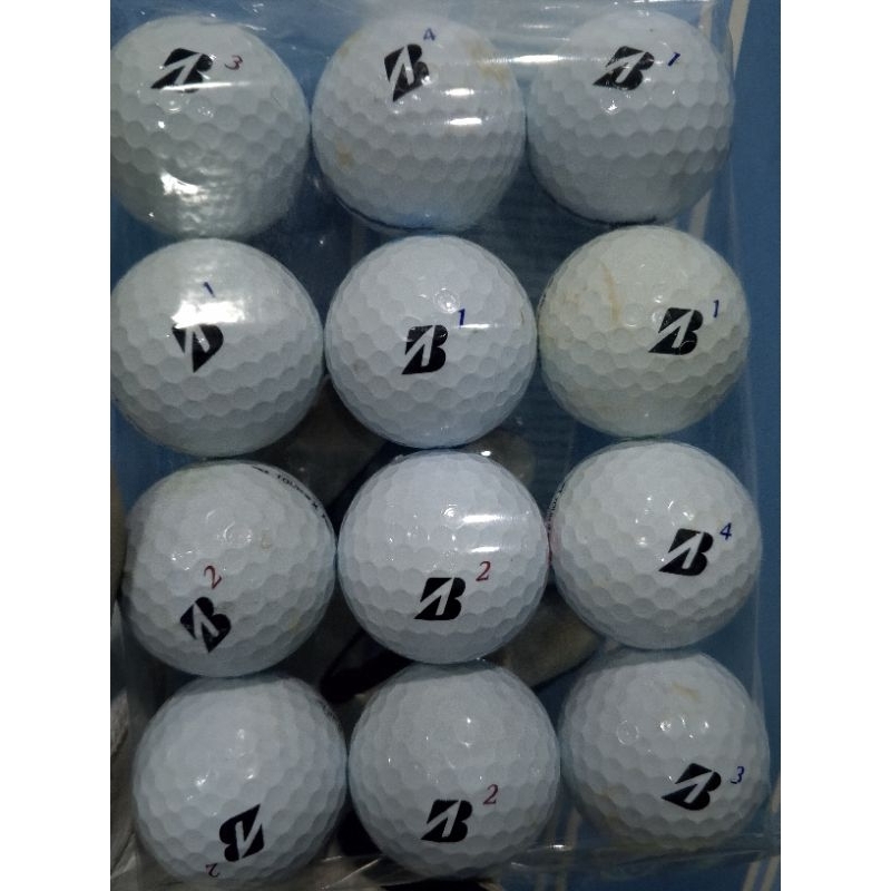 Paket 12 Bola Golf Bekas Bridgestone Tour Bx Grade B