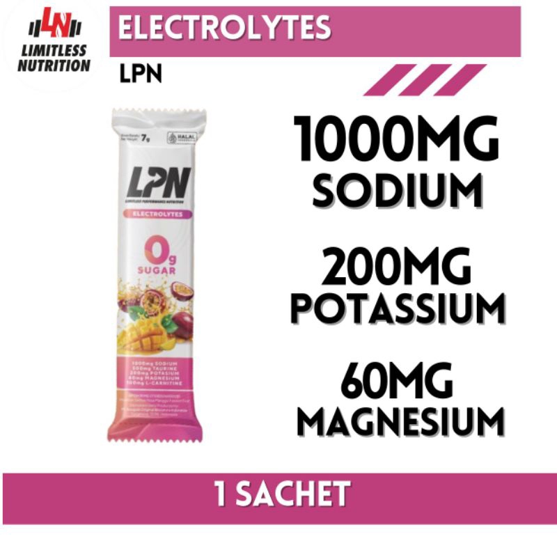 

(PROMO!) LPN 100% Electrolytes 1 sachet Minuman Isotonic Elektrolit