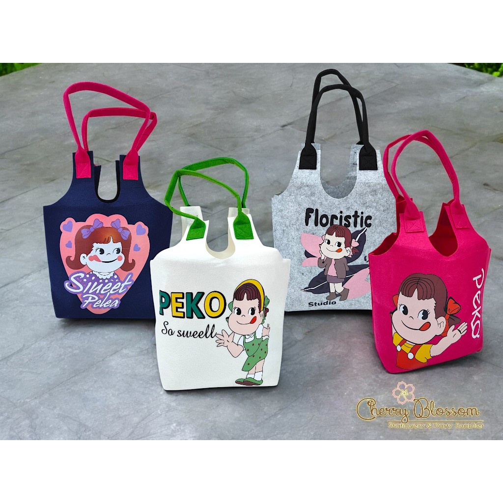 Tas flanel/totebag/tas jinjing anak-anak lucu serbaguna