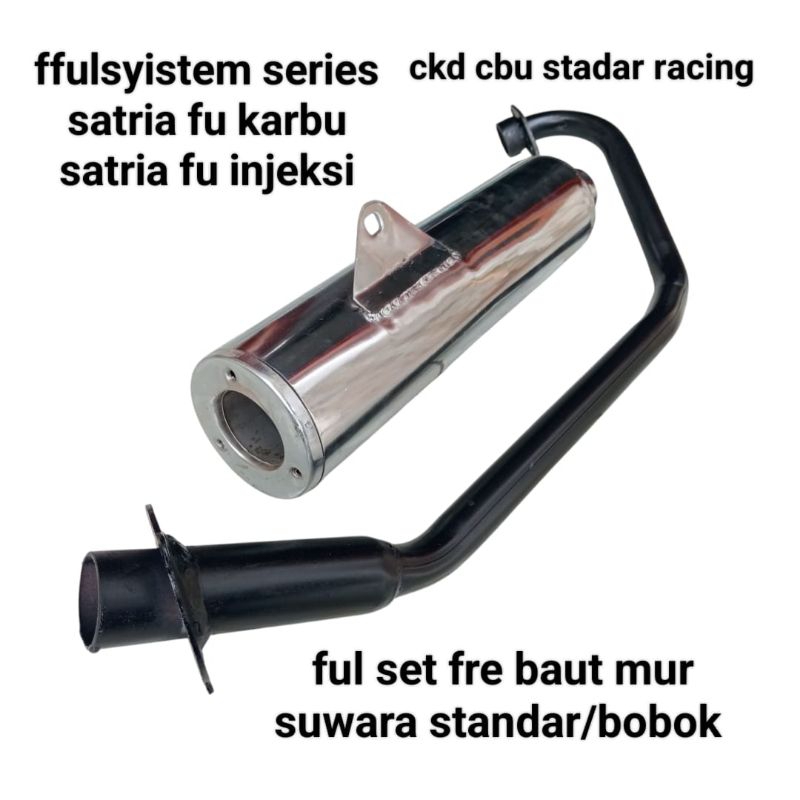 knalpot standar racing selencer tabung satria Fu karbu/satria Fu injeksi ori suwara standar ori bobo