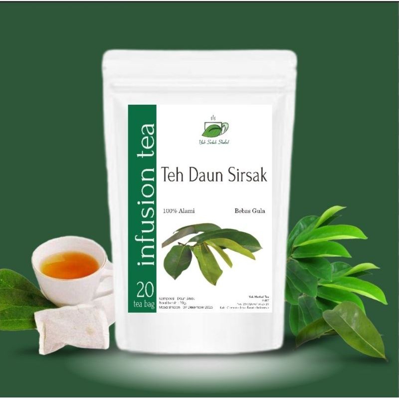 

Graviola Leaf Tea / Teh Daun Sirsak / Isi 20 Tea Bag