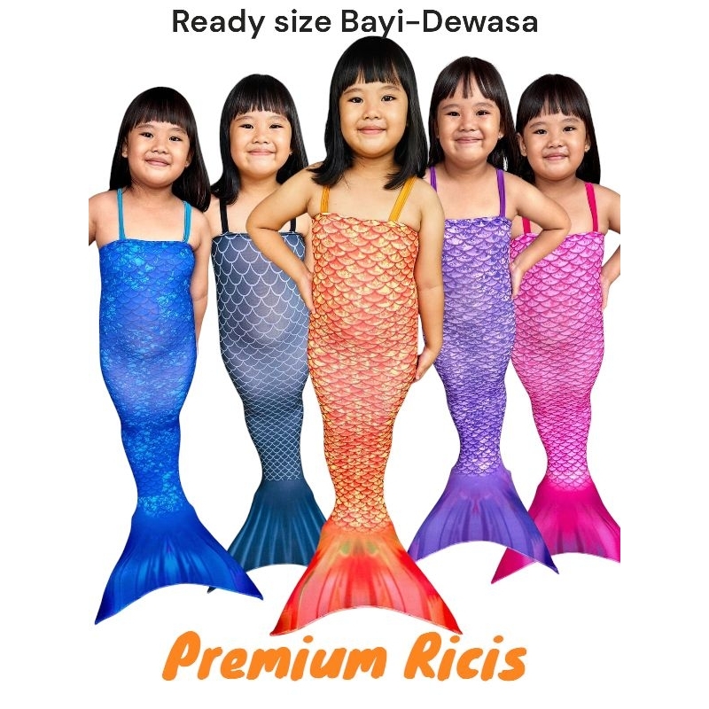 Kostum Mermaid Ekor Duyung Premium Ricis