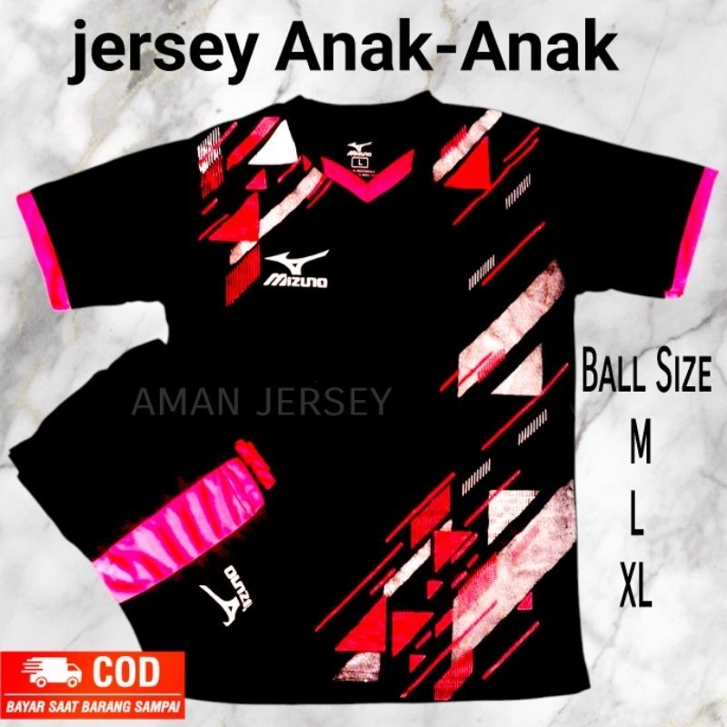 baju celana Jersey anak-anak pria wanita Aneka kaos bola futsal kaos junior buat Ssb