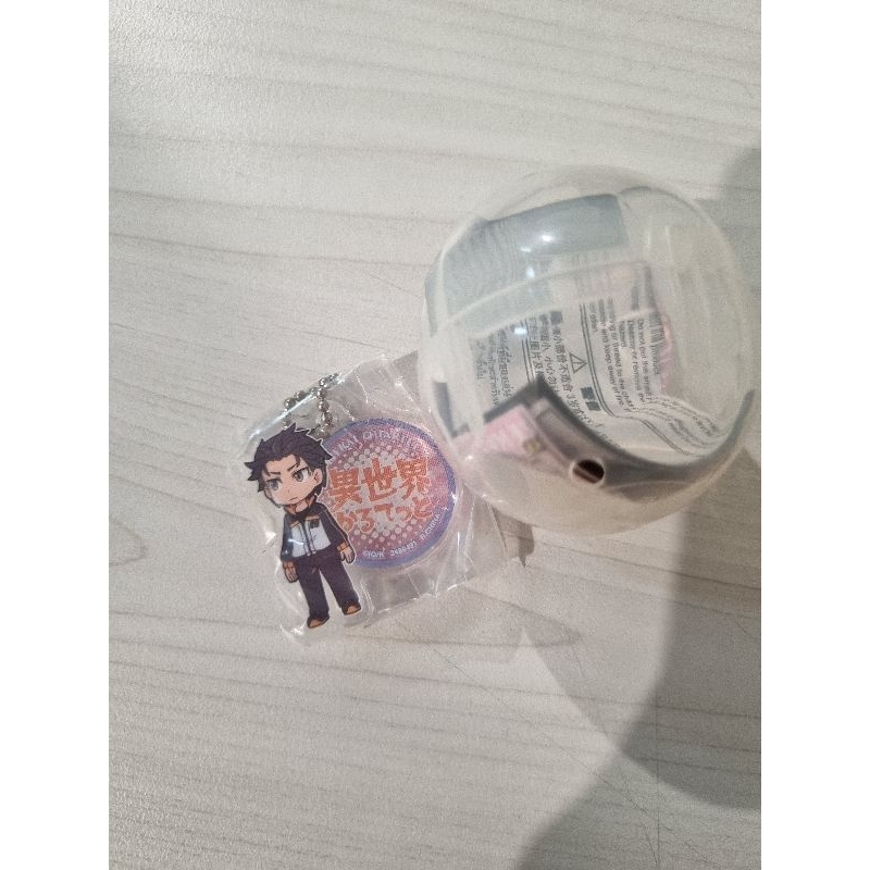 Isekai Quartet Gachapon capsule Re:zero Subaru