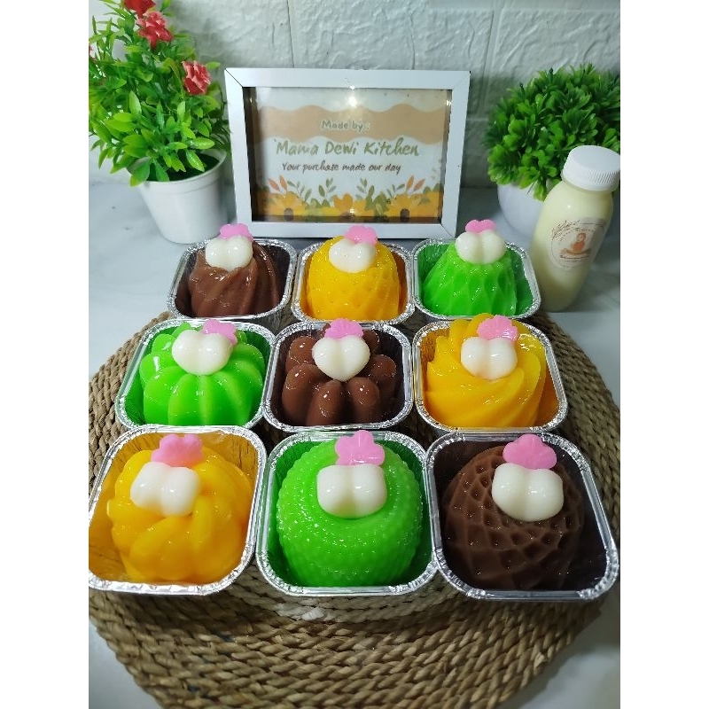 

puding virla skat 9 dengan varian rasa coklat, mangga, melon