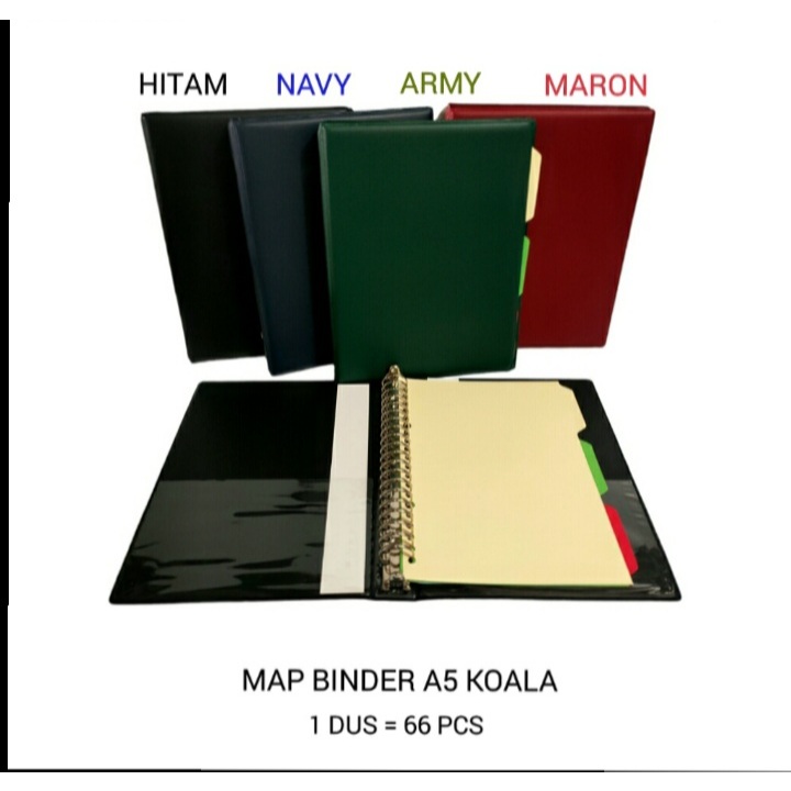 

[1 Pcs] Binder Note A5 Kulit Premium Koala / Map Binder A5 Kulit Premium Koala