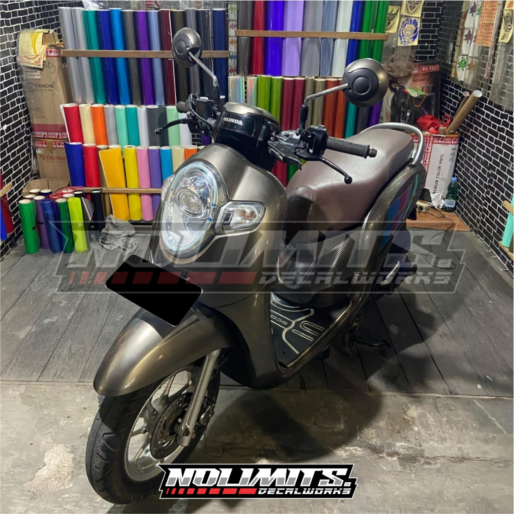 DECAL POLOS SCOOPY FULLBODY ALL TYPE WARNA DARK GREY CANDY/DARK GREY MPM DOFF