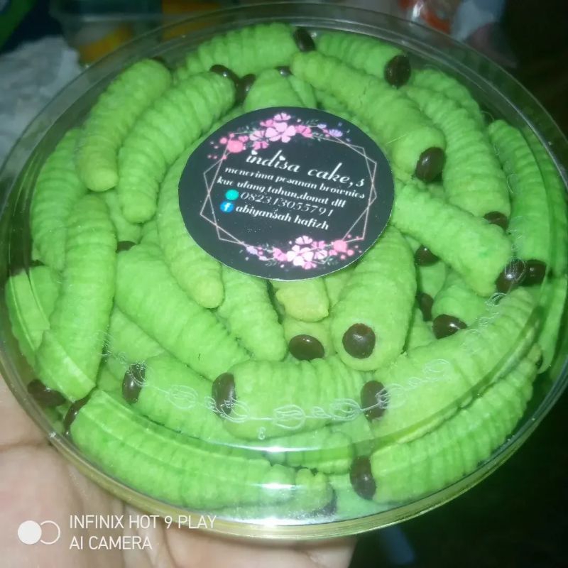 

kue ulat sagu pandan 500g