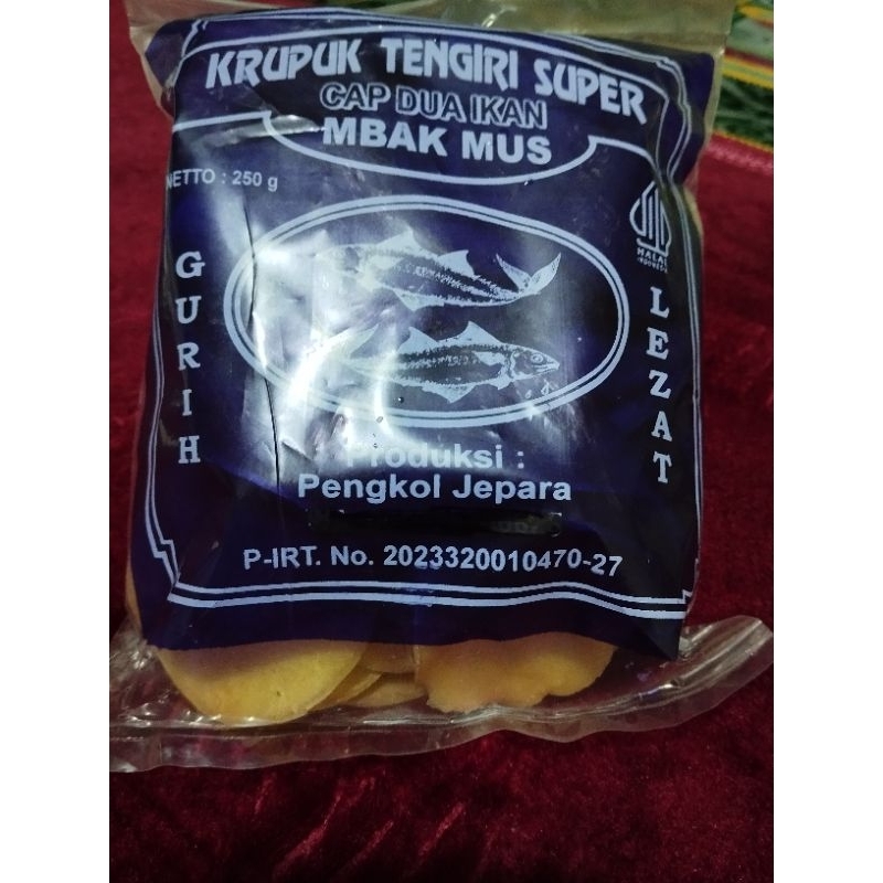 

PESANAN KRUPUK IKAN TENGGIRI ORIGINAL KHAS JEPARA