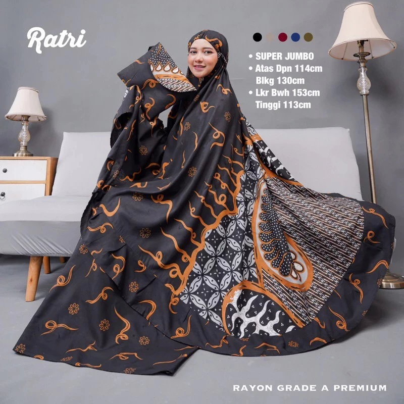 Mukena Batik Dewasa Rayon Premium Mukena Batik Travelling Mukena Batik Jumbo Batik Premium