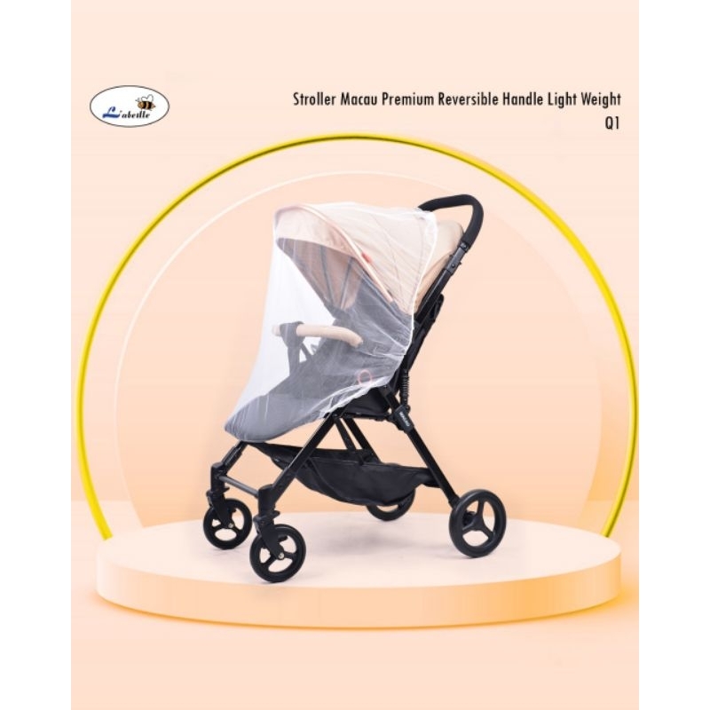 Labeille Macau Q1 stroller baby terbaru bikin baby nyaman  saat dibawah jalan-jalan.