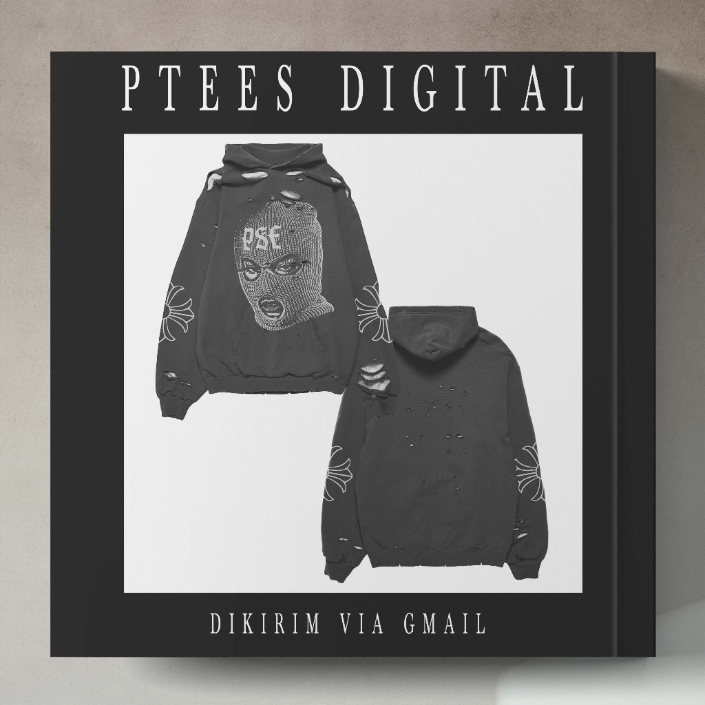 PD0127 - DISTRESSED HOODIE - PSD PHOTOSHOP - TEMPLATE MOCKUPS - JAKET JACKET