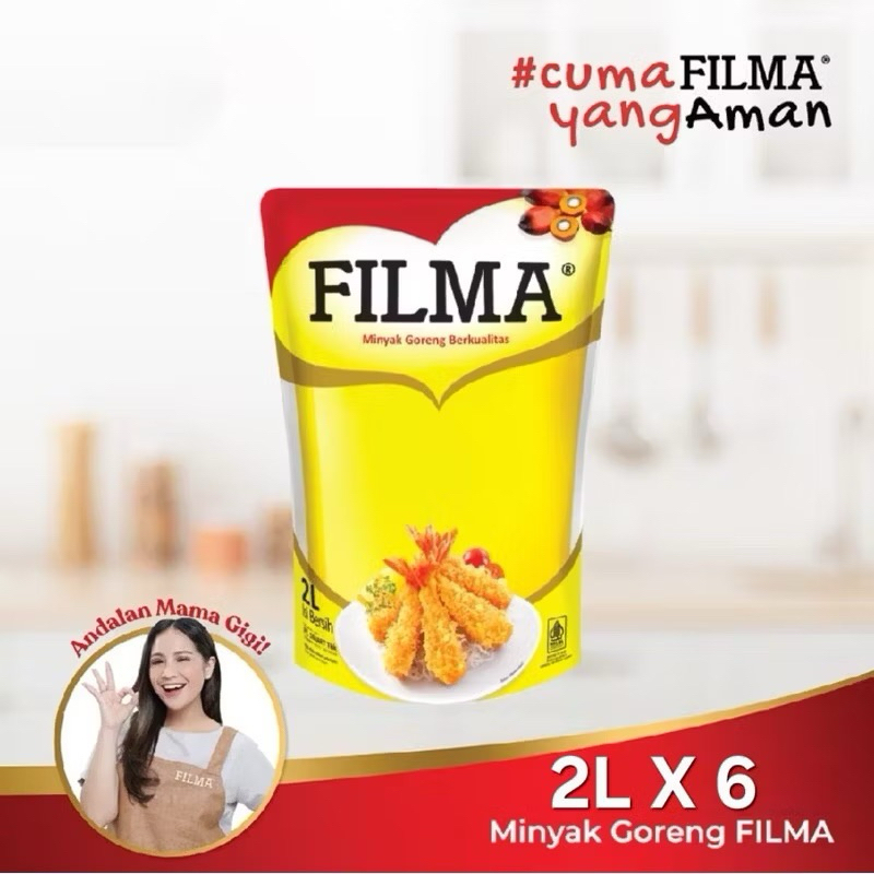 

Minyak Goreng Filma 2 L ( 1 dos isi 6 pc x 2 L )
