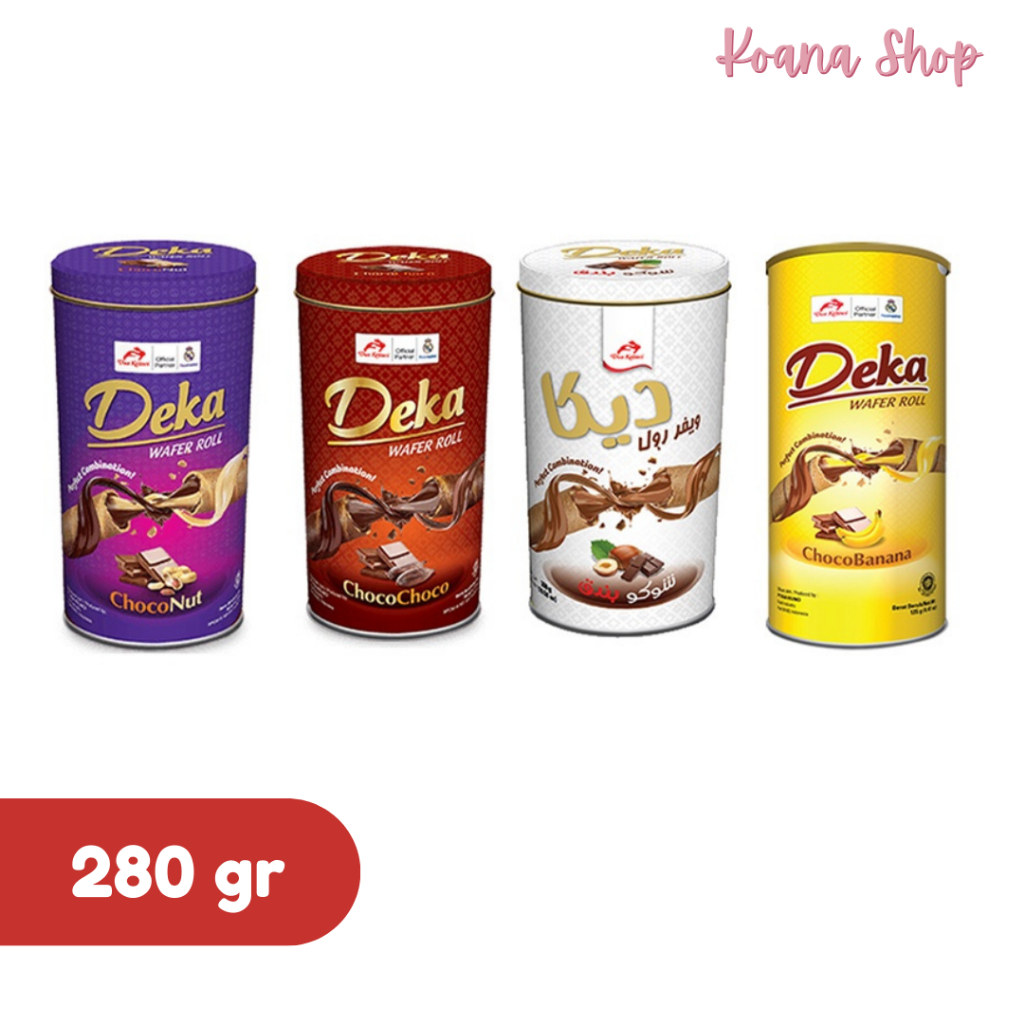 

Deka Wafer Roll Choco/Choco Nut Kaleng 280 gr