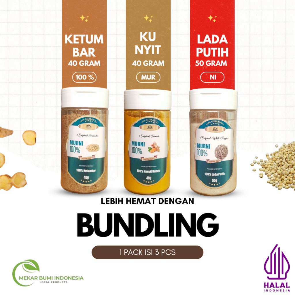 

KETUMBAR | KUNYIT | LADA PUTIH
