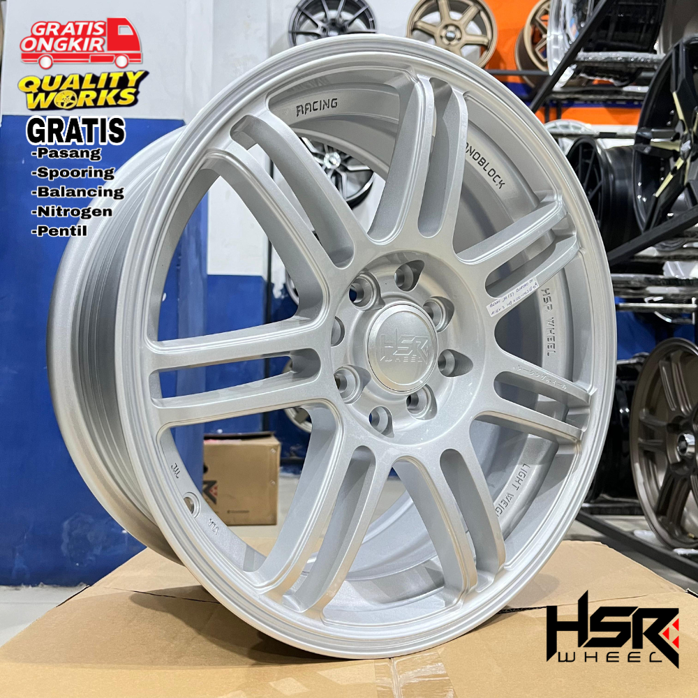 Velg Modifikasi Mobil Freed, Mobilio, Ignis, Ring 16 Velg Racing Hsr Wheel Boon