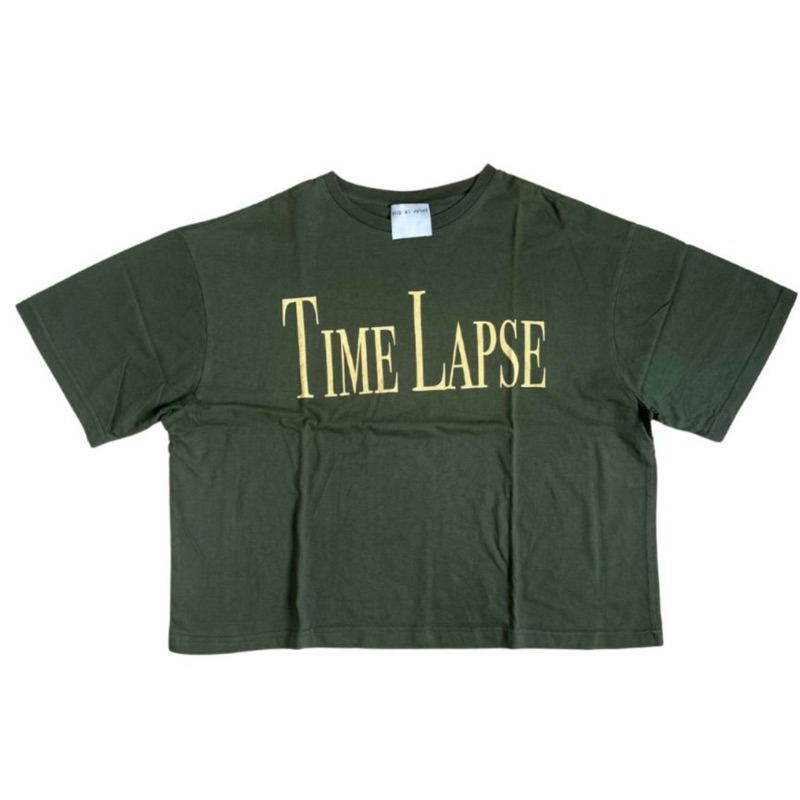 shopatvelvet x Kent Hadi Lystia Novilda Time Lapse Boxy Cropped T-shirt Green