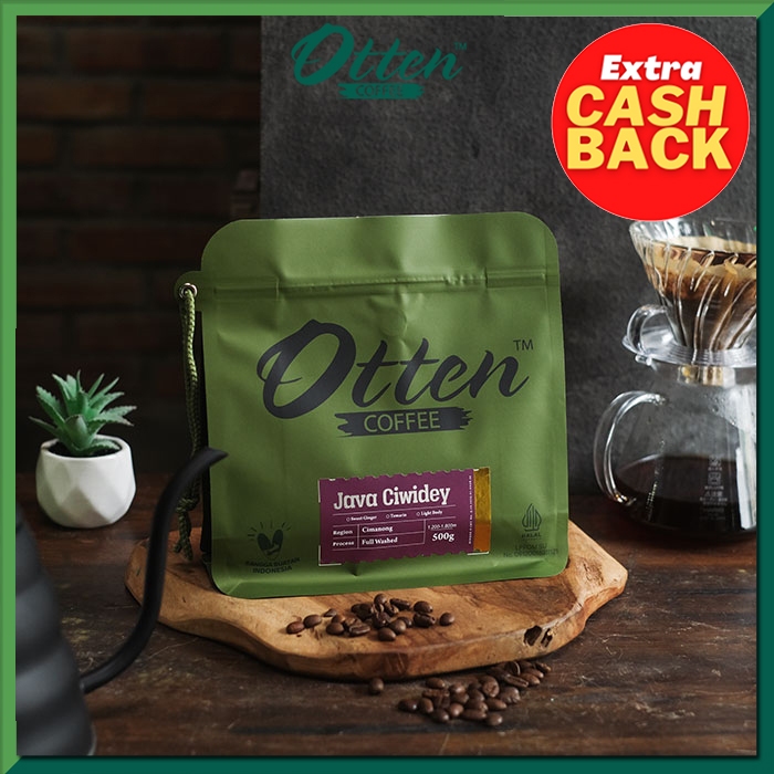 

Kopi Arabica Java Ciwidey 500g - Biji / Bubuk Kopi Otten Coffee Roasted Beans