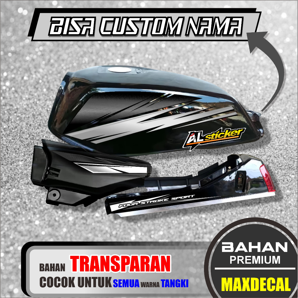 Sicker Motor Striping gl max gl pro gl neo tech variasi TRANSPARAN