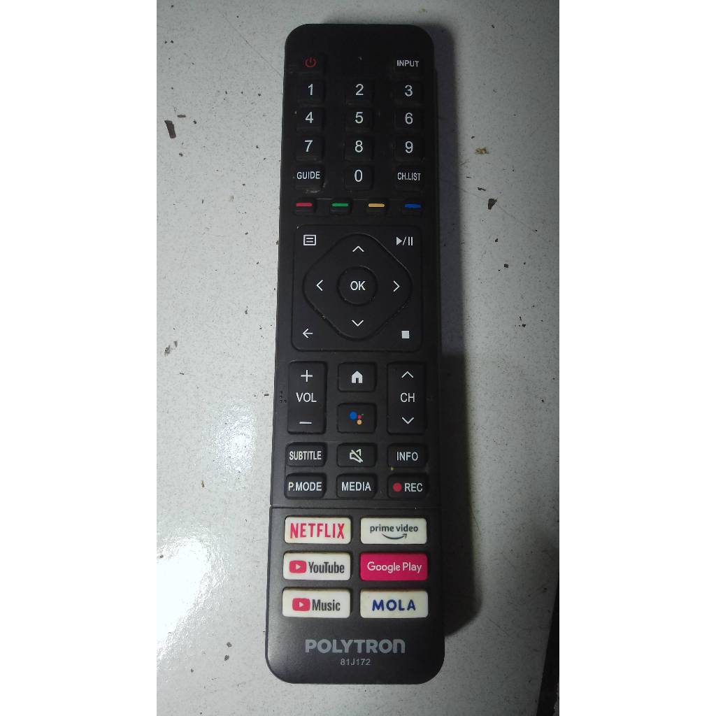 remote android tv polytron pld 32ag5959