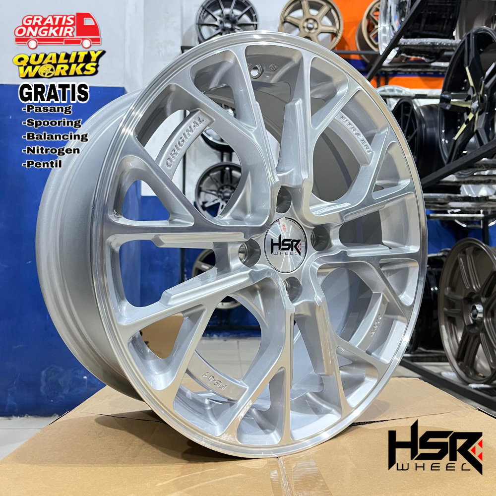 Velg Mobil Brio, Sigra, Agya, Ring 16 Lebar 7 Velg Racing Hsr Wheel Fe01