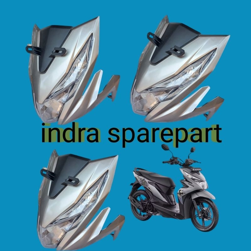 Full Set Tameng Body Depan Beat Street 2017 2019 Silver