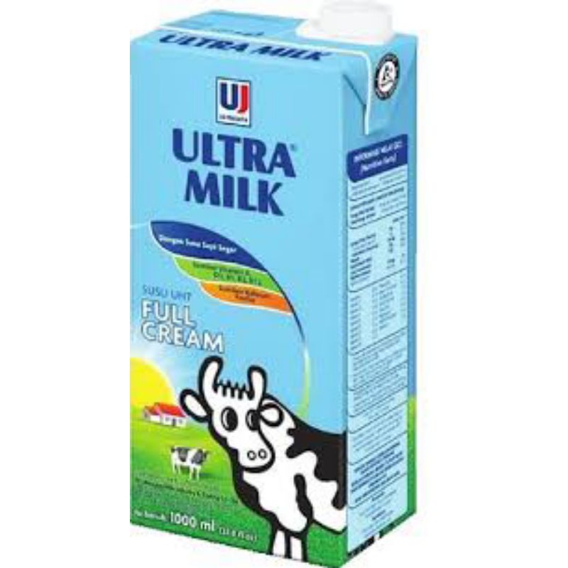 

Susu Ultra Milk Plain UHT Full Cream 1L