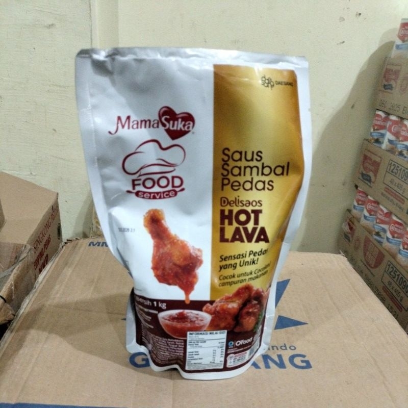 

Saus Sambal Pedas Hot Lava Mamasuka 1kg