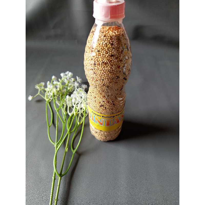 Makanan Burung Perkutut Milet Yellow & Putih Botol Produksi Sendiri Gacor