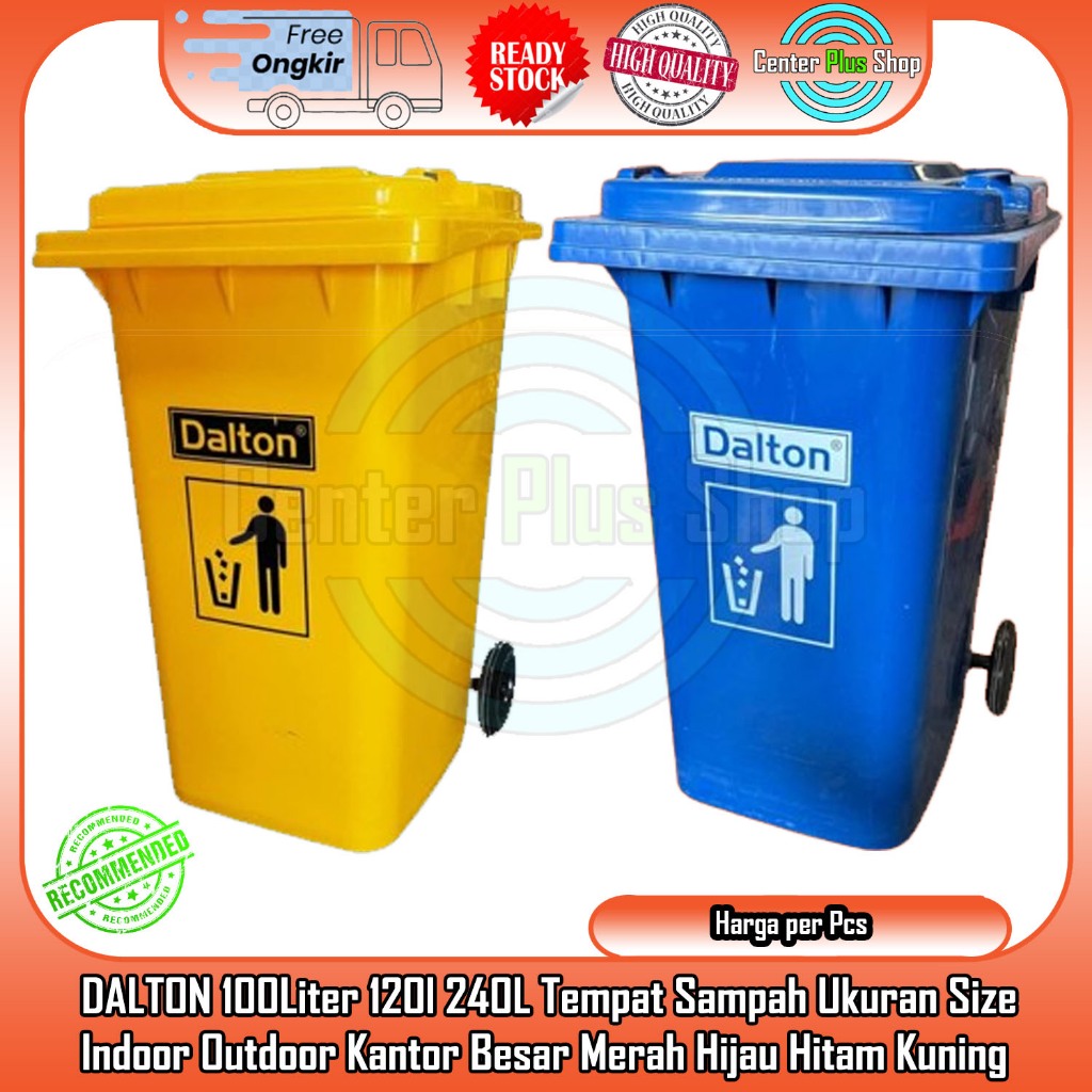 [Instant] DALTON 100 Liter 120l 240L Tempat Sampah Ukuran Size Indoor Outdoor Rumah Kantor Besar Rod