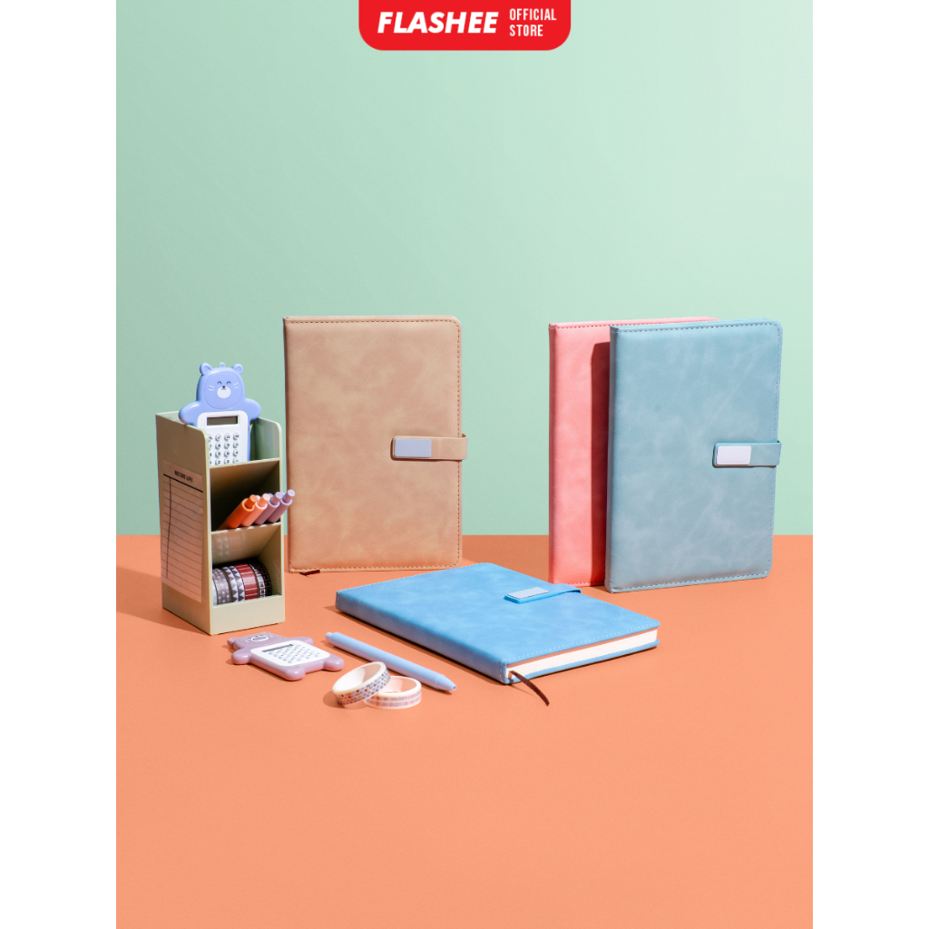 

Flashee Notebook A5 Perusahaan Eksklusif Buku Agenda Isi 100 Lembar Berkualitas Buku Catatan Kerja