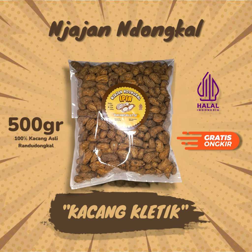

KACANG KLETIK" Asli Ndongkal - 500 gram