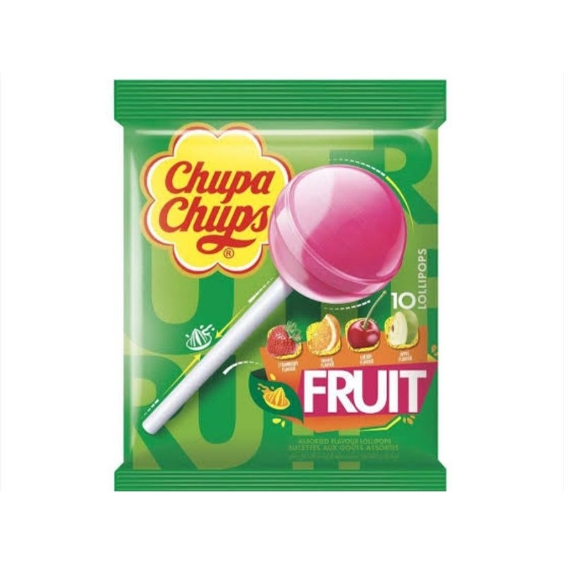 

CHUPA CHUPS FRUITY ISI 10 MIX LOLLIPOP PERMEN MALAYSIA