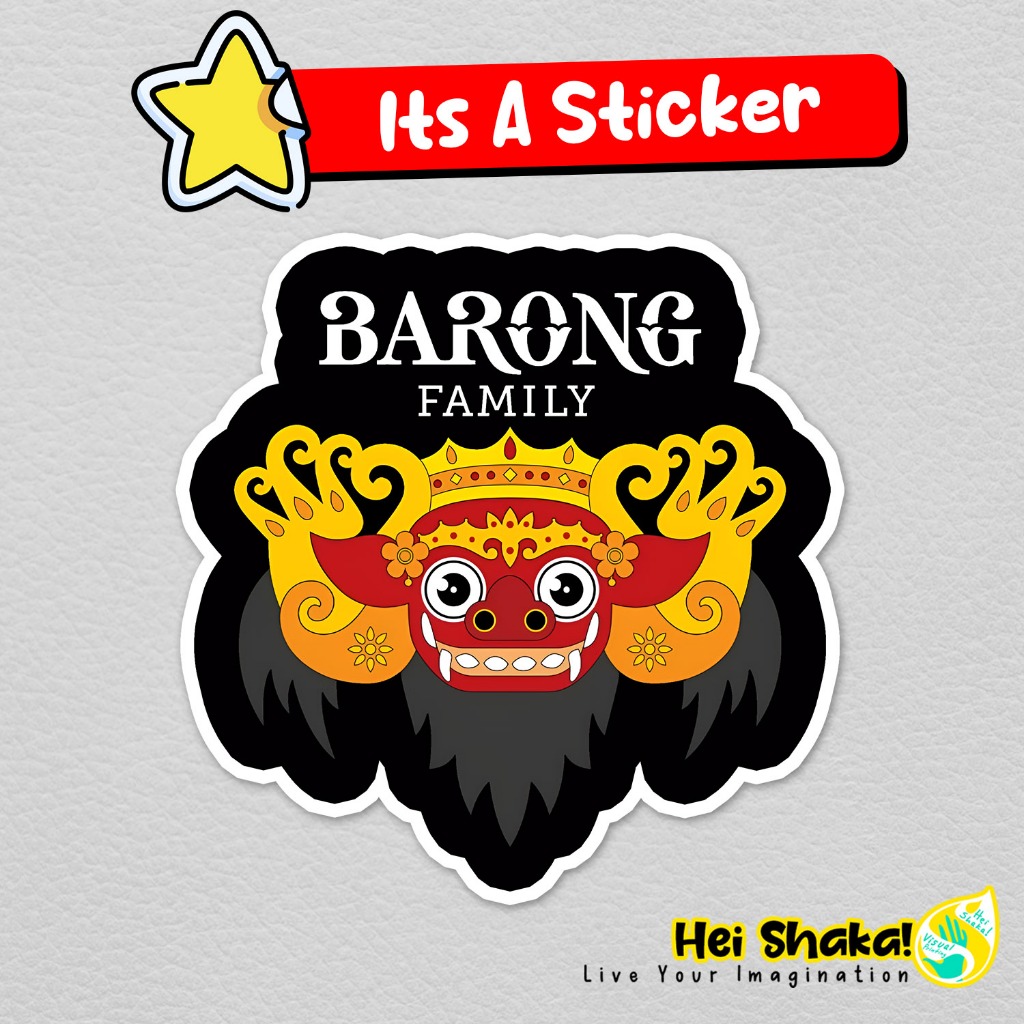 

Stiker Barong Family Sticker Musik Bahan Vinyl Anti Air