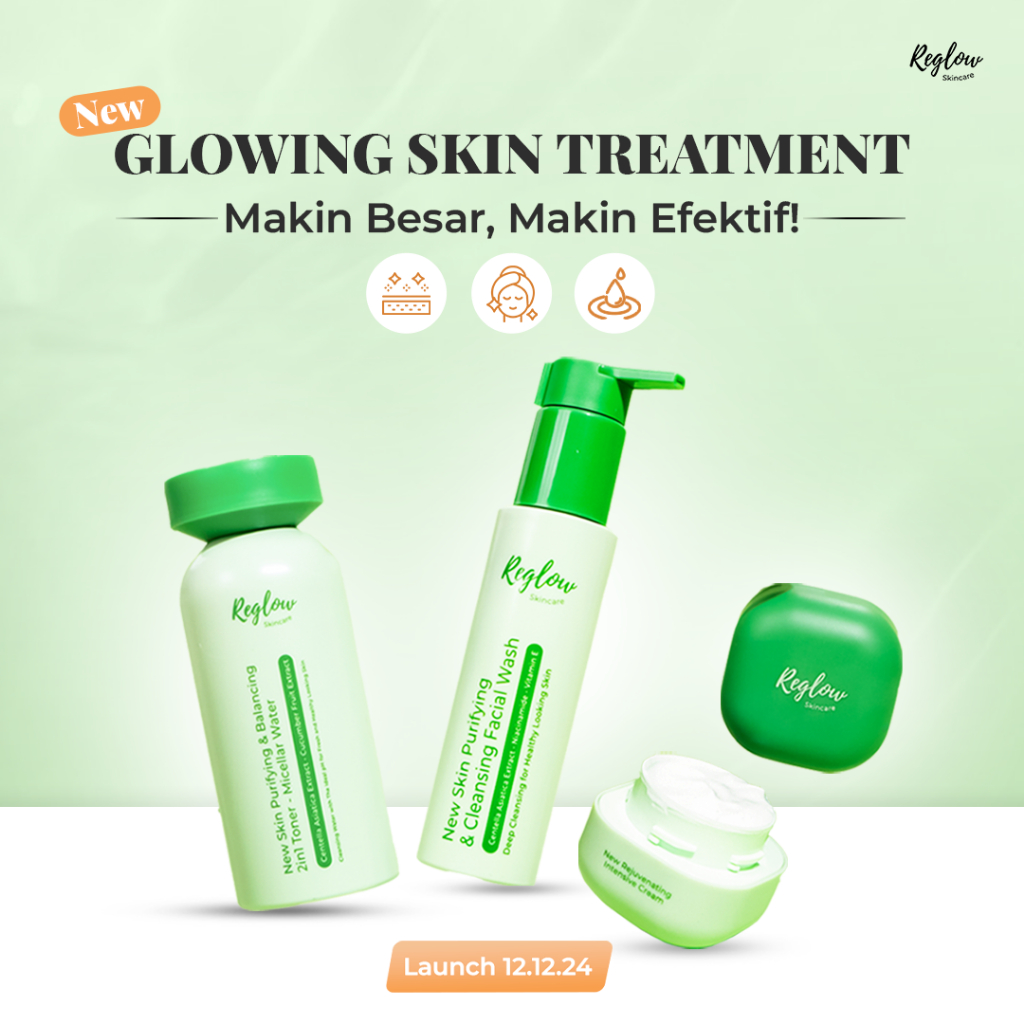 Reglow New Glowing Skin Treatment Skincare - MITRA RESMI || 100% ORIGINAL