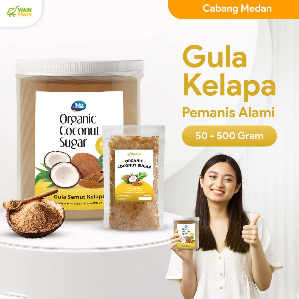 

Gula Kelapa Organik Kesehatan Coconut Sugar MPASI Bayi Glikemik Rendah