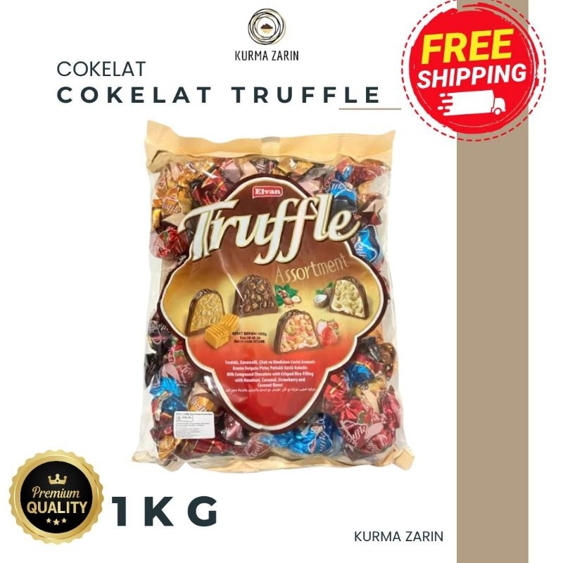 

Cokelat Truffle Turki Assortment 1kg / Tabung / Sameday Instan COD