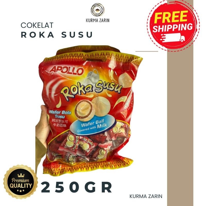 

Apollo Cokelat ROKA Koko Pandan Susu Toples Susu Cokelat 250gr