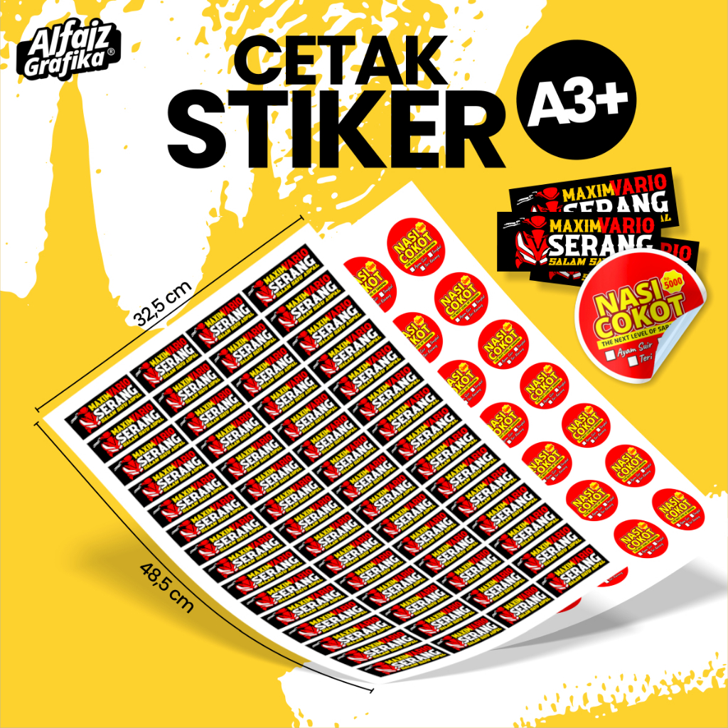 

Cetak Stiker Produk Custom