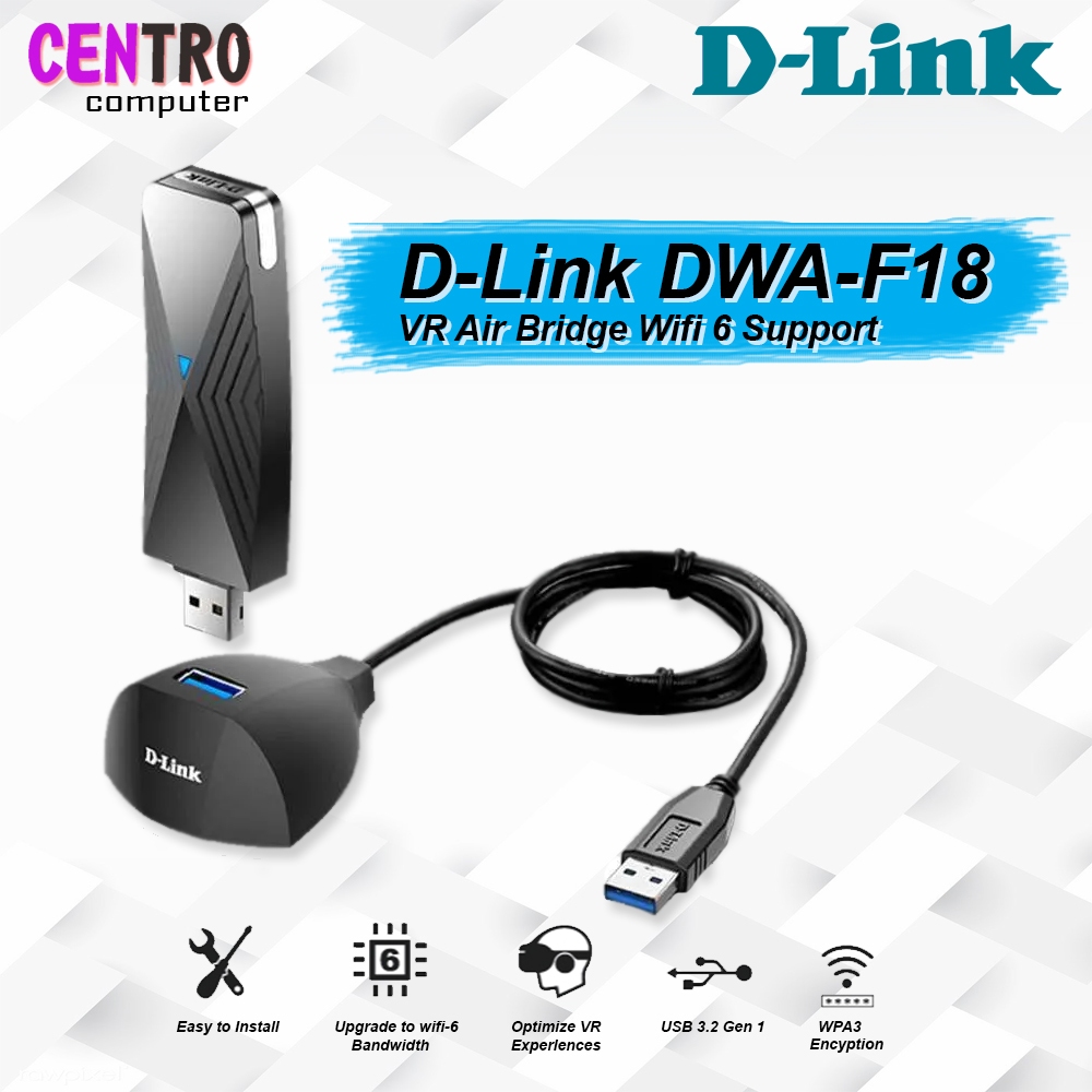 IYAN D-Link DWA-F18 VR Air Bridge Wifi 6 Support